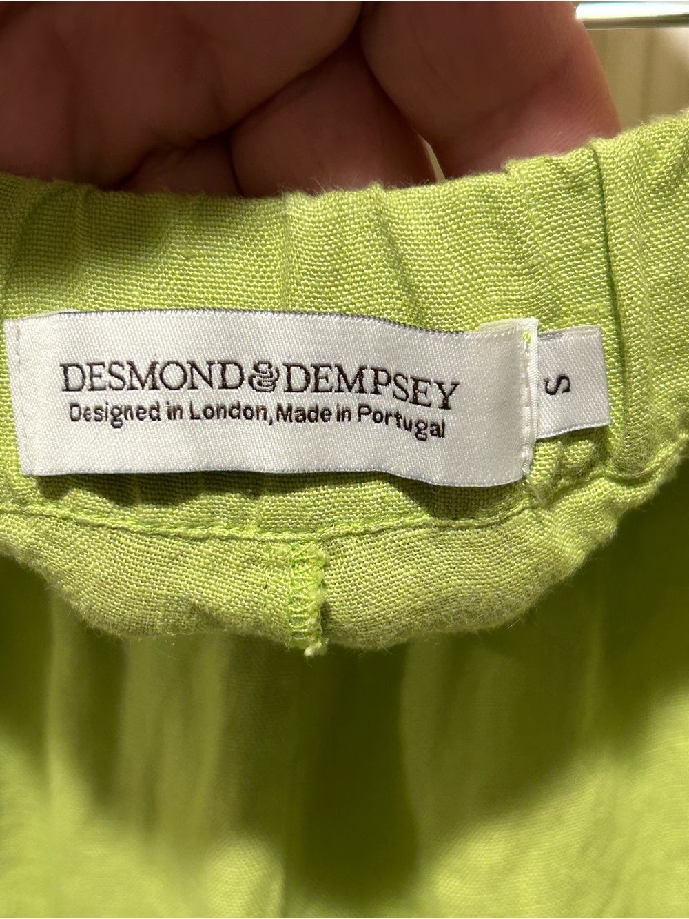 Desmond & Dempsey Linen 100% Pull On Shorts Lagenlook, Small — image 6 of 8